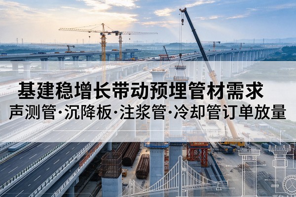 阳朔基建稳增长带动预埋监测管材需求，声测管、沉降板、注浆管订单持续放量