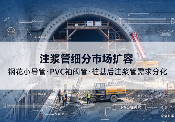 阳朔注浆管细分市场扩容，隧道钢花小导管、PVC 袖阀管、桩基后注浆管需求分化